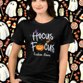 Hocus Focusハロウィーン先生カスタマイズ可能Tシャツ トライブレンドＴシャツ