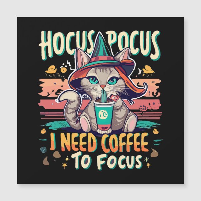 Hocus Focus - コーヒーを飲まないと集中できない (正面)