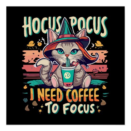 Hocus Focus – 集中するコーヒーが必要 ポスター (正面)