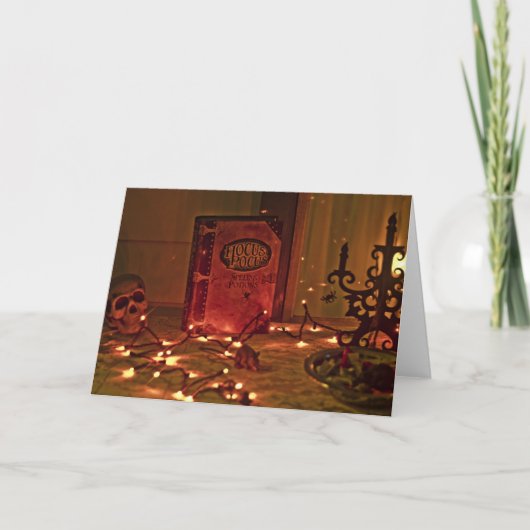 Hocus Pocusハロウィンの挨拶状 カード (正面)