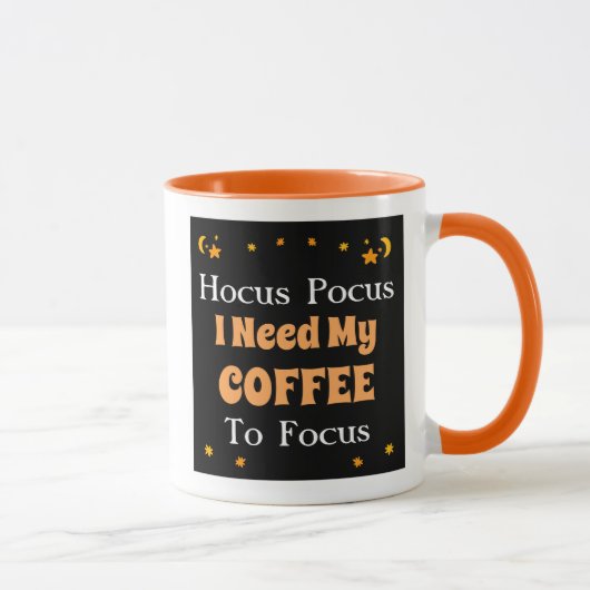 Hocus Pocusマグを集中するにはコーヒーが必要 マグカップ (右)