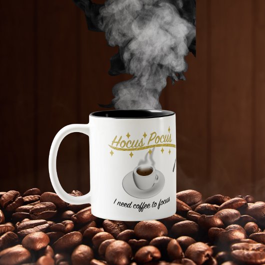 Hocus Pocus集中するにはコーヒーが必要 ツートーンマグカップ