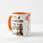 Hocus Pocus コーヒーがあれば集中できる おもしろハロウィン マグカップ (正面左)