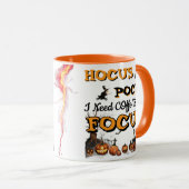 Hocus Pocus コーヒーがあれば集中できる おもしろハロウィン マグカップ (正面右)