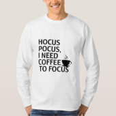 Hocus Pocus コーヒー ハロウィン Tシャツ (正面)