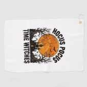 Hocus+Pocus+復活祭+魔女+ヴィンテージ+ハロウィン+Tシャツ+D ゴルフタオル (横)