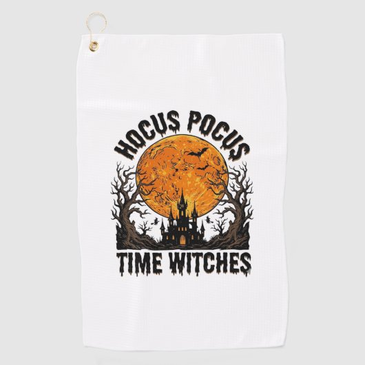 Hocus+Pocus+復活祭+魔女+ヴィンテージ+ハロウィン+Tシャツ+D ゴルフタオル (正面)