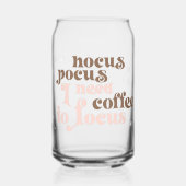Hocus Pocus、焦点を合わせるにはコーヒーが必要 ガラス缶 (正面)