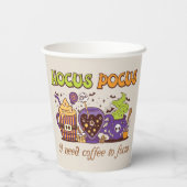 Hocus Pocus – 集中するにはコーヒーが必要 紙コップ (裏面)