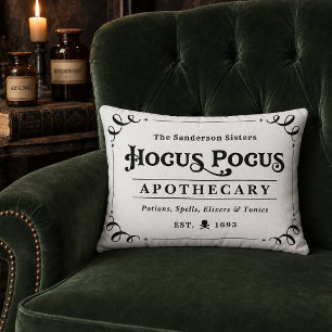 Hocus Pocus Apothecaryの白黒ハロウィン アクセントクッション