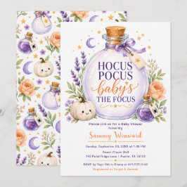 Hocus Pocus Baby's the Focus ベビーシャワー 招待状