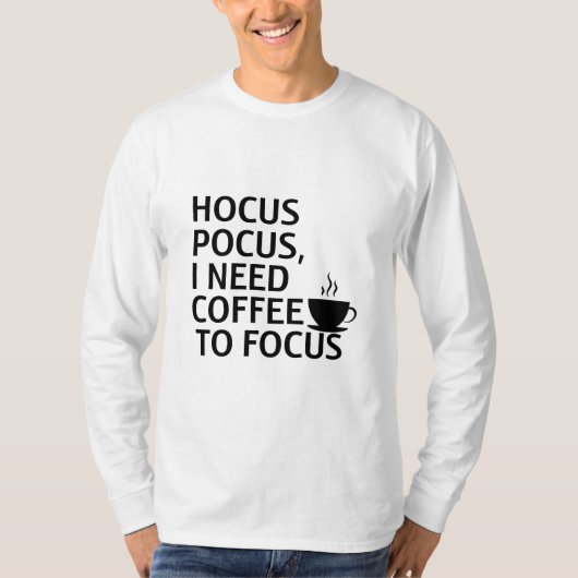 Hocus Pocus Coffee Halloween  Tシャツ (正面)
