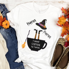 Hocus Pocus Coffee to FocusハロウィーンTシャツ Tシャツ