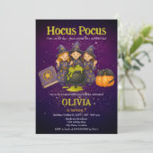 Hocus Pocus Halloween Birthday Party 招待状 (スタンド正面)