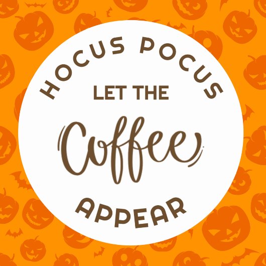 Hocus pocus Halloween Cafe Business ステッカー