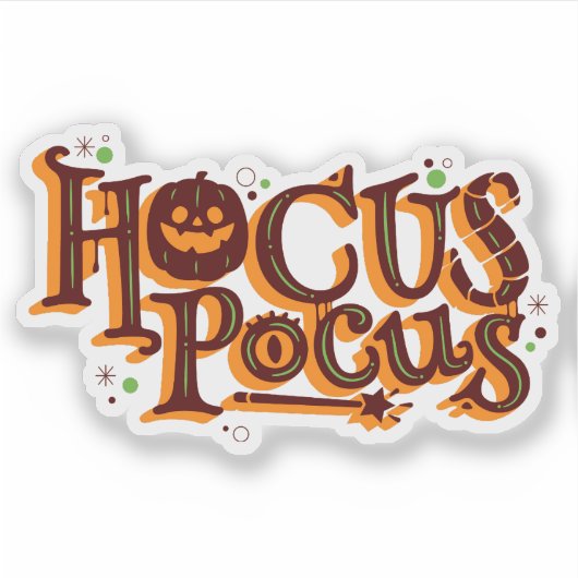 Hocus pocus halloween sticker シール (正面)