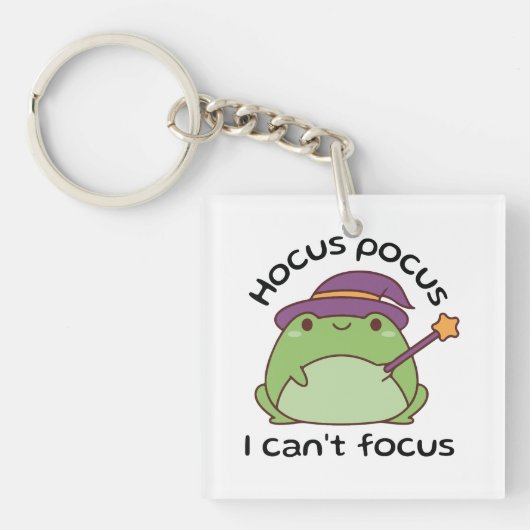 Hocus Pocus I Can’t Focus Frog キーホルダー (正面)