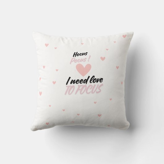 Hocus Pocus I need love to focus クッション (裏面)
