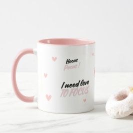 Hocus Pocus I need love to focus マグカップ