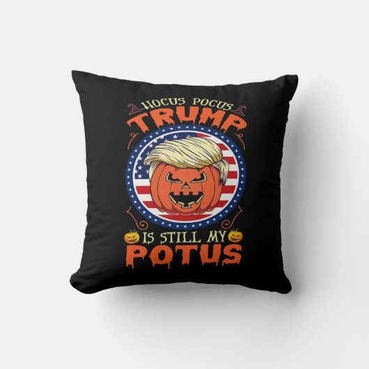 Hocus Pocus  Is Still My Potus Trumpkin Halloween  クッション (正面)
