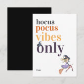 Hocus Pocus Vibes Only | ハロウィン魔女教室 ノートカード (正面/裏面)