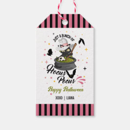 Hocus Pocus Witch Cat Happy Halloween ギフトタグ