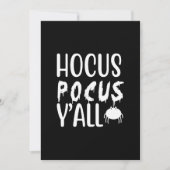 hocus pocus y'all 招待状 (正面)