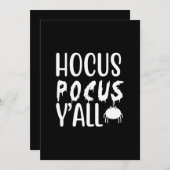 hocus pocus y'all 招待状 (正面/裏面)