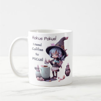Hocus Pokus焦点を合わせるにはコーヒーが必要!マグ コーヒーマグカップ