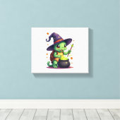 Hocus Shellcus Turtle キャンバスプリント (インサイチュ (ウッドフロア))