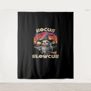 Hocus Slowcus ナマケモノ好きのためのハロウィンコスチュームTシャツ E タペストリー