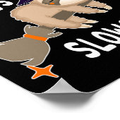 Hocus Slowcus Cute Funny Sloth Halloween Costume G ポスター (角)