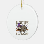 Hocus Slowcus Funny Halloween Sloth Classic T-Shir セラミックオーナメント (左)