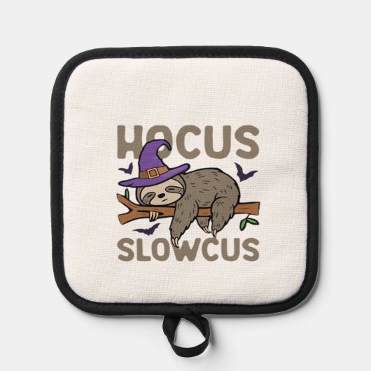 Hocus Slowcus Funny Halloween Sloth Classic T-Shir 鍋敷き (正面)