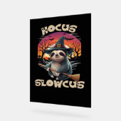 Hocus Slowcus Sloth loversハロウィーンの衣装ティーE アクリルサイン (傾斜)
