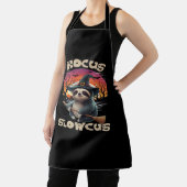 Hocus Slowcus Sloth loversハロウィーンの衣装ティーE エプロン (インサイチュ)