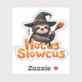 Hocus Slowcus Sloth loversハロウィーンの衣装ティーE シール (シート)
