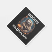Hocus Slowcus Sloth loversハロウィーンの衣装ティーE スタンダードランチョンナプキン (角)