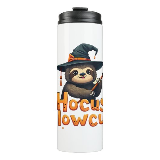 Hocus Slowcus Sloth loversハロウィーンの衣装ティーE タンブラー (正面)
