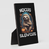 Hocus Slowcus Sloth loversハロウィーンの衣装ティーE フォトプラーク (側面)