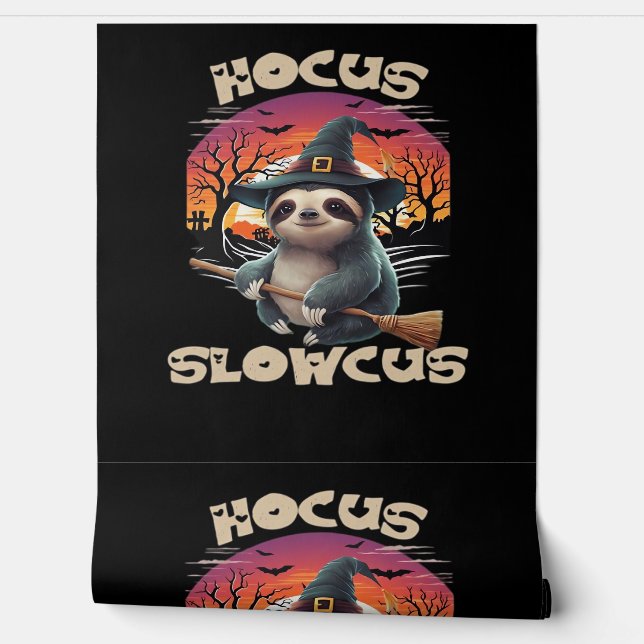 Hocus Slowcus Sloth loversハロウィーンの衣装ティーE 壁紙 (ほどく)