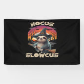 Hocus Slowcus Sloth loversハロウィーンの衣装ティーE 横断幕 (横)