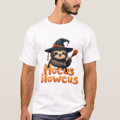Hocus Slowcus Sloth lovers Halloween costume tee E Tシャツ (正面)