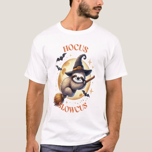 Hocus Slowcus Witch Sloth Tシャツ (正面)