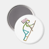 Hod Carrier Stickman マグネット (正面/裏面)