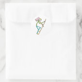 Hod Carrier Stickman ラウンドシール (バッグ)