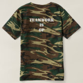 HOD Teamwork is OP -迷彩柄バージョン Tシャツ (デザイン裏面)