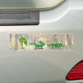Hodag crossing bumper sticker, Rhinelander, WI バンパーステッカー (車上)