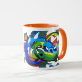 Hodags 8のおもしろいピカソはHodagの近代美術をインスパイア マグカップ (正面右)