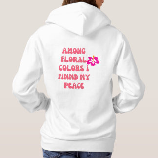 Hoddie con frase motivadora en rosa パーカ